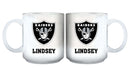 11oz White Personalized Ceramic Mug - Las Vegas Raiders CurrentProduct, Custom Drinkware, Drinkware_category_All, Gift Ideas, Las Vegas Raiders, LVR, NFL, Personalization, Personalized_Personalized 194207442579 $20.11
