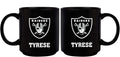 11oz Black Personalized Ceramic Mug - Las Vegas Raiders CurrentProduct, Custom Drinkware, Drinkware_category_All, Gift Ideas, Las Vegas Raiders, LVR, NFL, Personalization, Personalized_Personalized 194207372715 $20.11