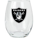 15oz Stemless Glass Tumbler | Las Vegas Raiders