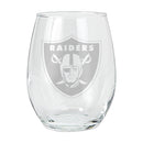 15oz Etched Stemless Tumbler | Las Vegas Raiders CurrentProduct, Drinkware_category_All, Las Vegas Raiders, LVR, NFL 194207469774 $12.49