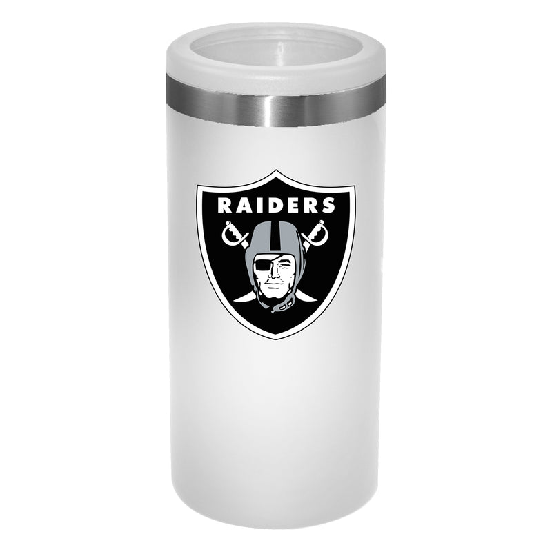 12oz White Slim Can Holder | Las Vegas Raiders