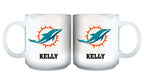 11oz White Personalized Ceramic Mug | Miami Dolphins CurrentProduct, Custom Drinkware, Drinkware_category_All, Gift Ideas, MIA, Miami Dolphins, NFL, Personalization, Personalized_Personalized 194207442562 $20.11