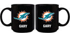 11oz Black Personalized Ceramic Mug | Miami Dolphins CurrentProduct, Custom Drinkware, Drinkware_category_All, Gift Ideas, MIA, Miami Dolphins, NFL, Personalization, Personalized_Personalized 194207372708 $20.11