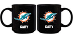 11oz Black Personalized Ceramic Mug | Miami Dolphins CurrentProduct, Custom Drinkware, Drinkware_category_All, Gift Ideas, MIA, Miami Dolphins, NFL, Personalization, Personalized_Personalized 194207372708 $20.11