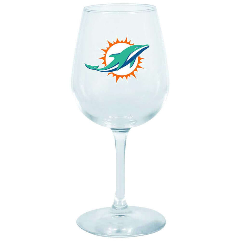 12.75oz Logo Girl Wine Glass | Miami Dolphins Holiday_category_All, MIA, Miami Dolphins, NFL, OldProduct 888966057395 $12.5