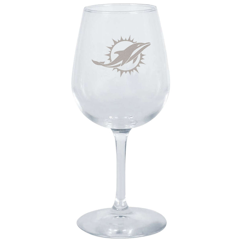 12.75oz Stemmed Wine Glass | Miami Dolphins CurrentProduct, Drinkware_category_All, MIA, Miami Dolphins, NFL 194207629857 $13.99