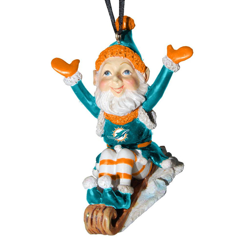 Elf On Sled Ornament | Miami Dolphins
MIA, Miami Dolphins, NFL, OldProduct
The Memory Company