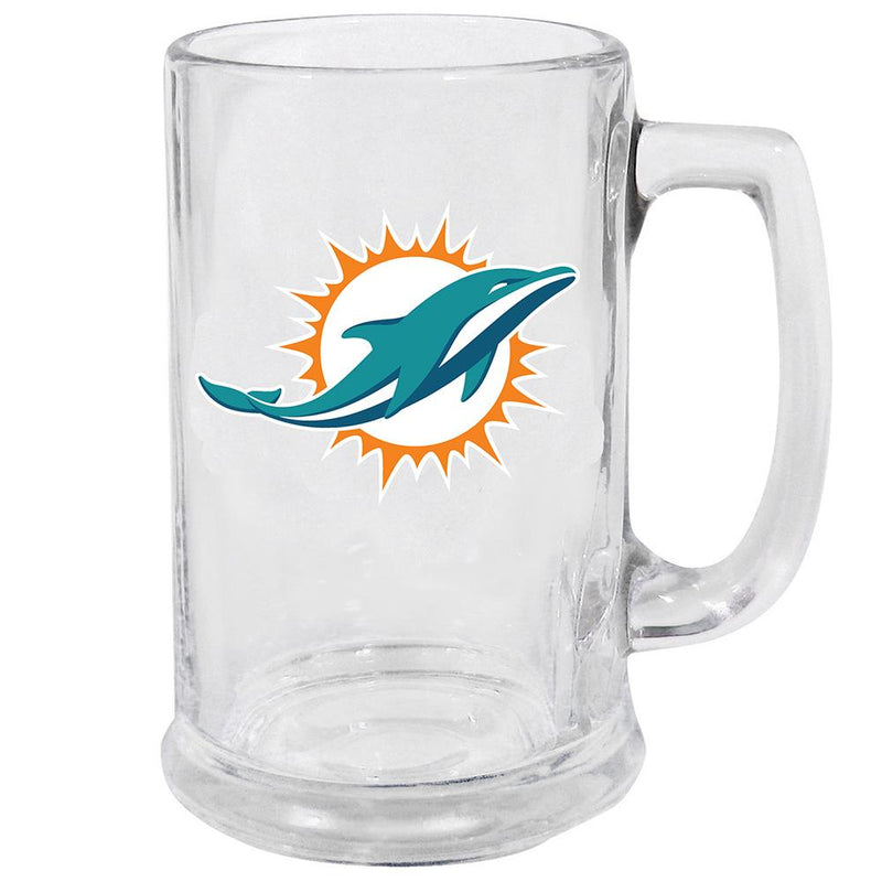 15oz Decal Glass Stein | Miami Dolphins MIA, Miami Dolphins, NFL, OldProduct 888966794870 $13