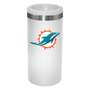12oz White Slim Can Holder | Miami Dolphins
