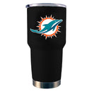 30oz Black Stainless Steel Tumbler | Miami Dolphins