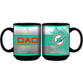 15oz Black Dad Mug | Miami Dolphins MIA, Miami Dolphins, NFL, OldProduct 888966287181 $13