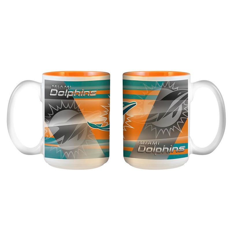 15oz Inner Color Shadow Mug | Miami Dolphins MIA, Miami Dolphins, NFL, OldProduct 888966092556 $8