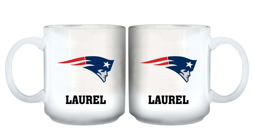 11oz White Personalized Ceramic Mug | New England Patriots CurrentProduct, Custom Drinkware, Drinkware_category_All, Gift Ideas, NEP, New England Patriots, NFL, Personalization, Personalized_Personalized 194207442555 $20.11