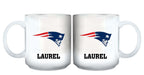 11oz White Personalized Ceramic Mug | New England Patriots CurrentProduct, Custom Drinkware, Drinkware_category_All, Gift Ideas, NEP, New England Patriots, NFL, Personalization, Personalized_Personalized 194207442555 $20.11