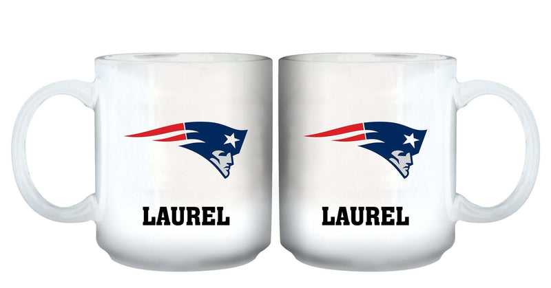 11oz White Personalized Ceramic Mug | New England Patriots CurrentProduct, Custom Drinkware, Drinkware_category_All, Gift Ideas, NEP, New England Patriots, NFL, Personalization, Personalized_Personalized 194207442555 $20.11
