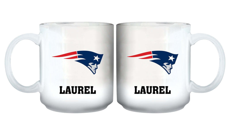 11oz White Personalized Ceramic Mug | New England Patriots CurrentProduct, Custom Drinkware, Drinkware_category_All, Gift Ideas, NEP, New England Patriots, NFL, Personalization, Personalized_Personalized 194207442555 $20.11