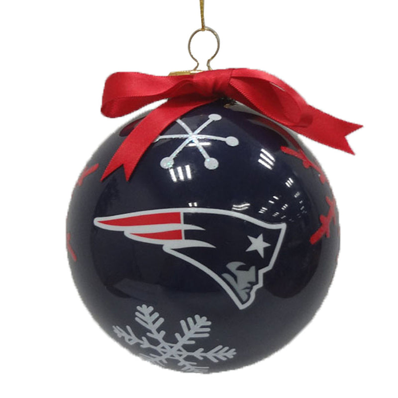 4IN SNWFLKE BALL Ornament PATRIOTS
NEP, New England Patriots, NFL, OldProduct
The Memory Company