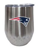 12oz Stainless Steel STMLS Diamond Tumbler|  New England Patriots CurrentProduct, Drinkware_category_All, NEP, New England Patriots, NFL 888966676251 $28.49