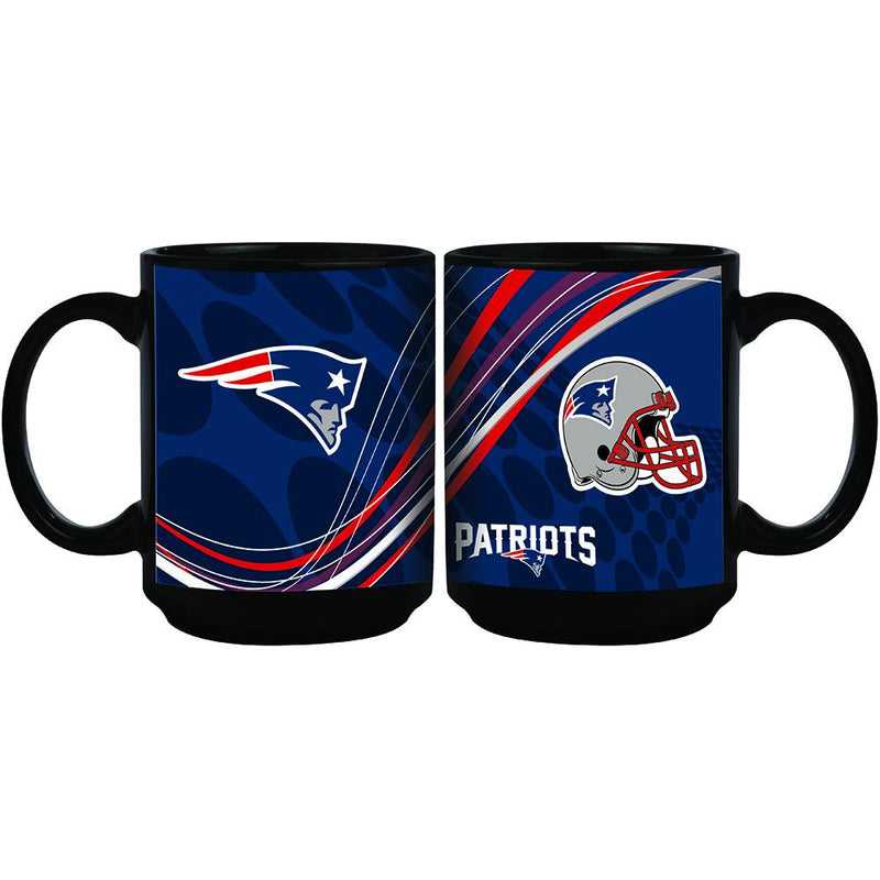 15oz Dynamic Style Mug | Patriots Coffee Mug, CurrentProduct, Drinkware_category_All, Mug, Mugs, NEP, New England Patriots, NFL 888966652187 $12
