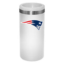 12oz White Slim Can Holder | New England Patriots