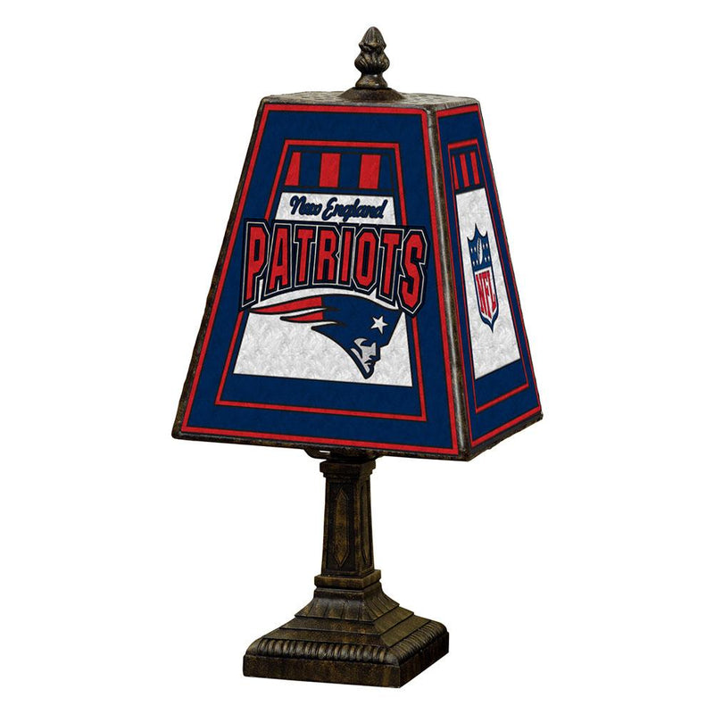 14 Inch Art Glass Table Lamp | New England Patriots CurrentProduct, Home & Office_category_All, Home & Office_category_Lighting, NEP, New England Patriots, NFL 687746978604 $98.99