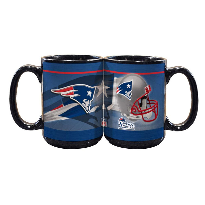 15oz Black Helmet Mug | New England Patriots NEP, New England Patriots, NFL, OldProduct 687746754000 $13