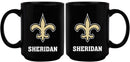 15oz Black Personalized Ceramic Mug | New Orleans Saints CurrentProduct, Drinkware_category_All, Engraved, New Orleans Saints, NFL, NOS, Personalized_Personalized 194207504345 $21.86
