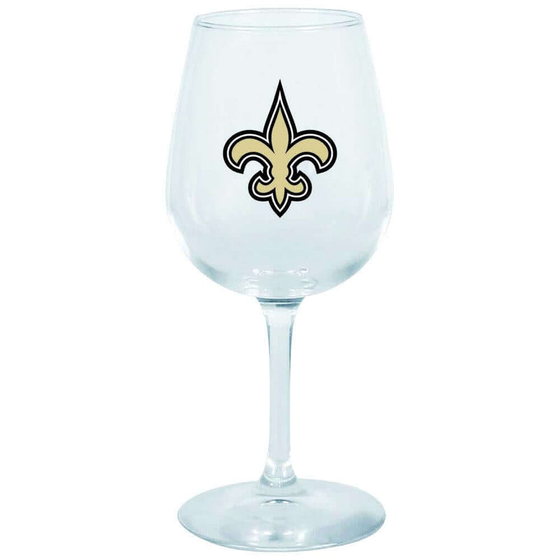 1275oz Logo Girl Wine Glass | New Orleans Saints Holiday_category_All, New Orleans Saints, NFL, NOS, OldProduct 888966057418 $12.5