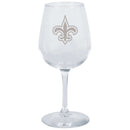 12.75oz Stemmed Wine Glass | New Orleans Saints CurrentProduct, Drinkware_category_All, New Orleans Saints, NFL, NOS 194207629871 $13.99