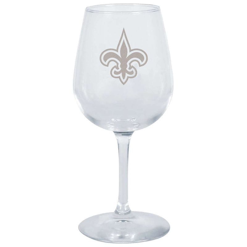 12.75oz Stemmed Wine Glass | New Orleans Saints CurrentProduct, Drinkware_category_All, New Orleans Saints, NFL, NOS 194207629871 $13.99