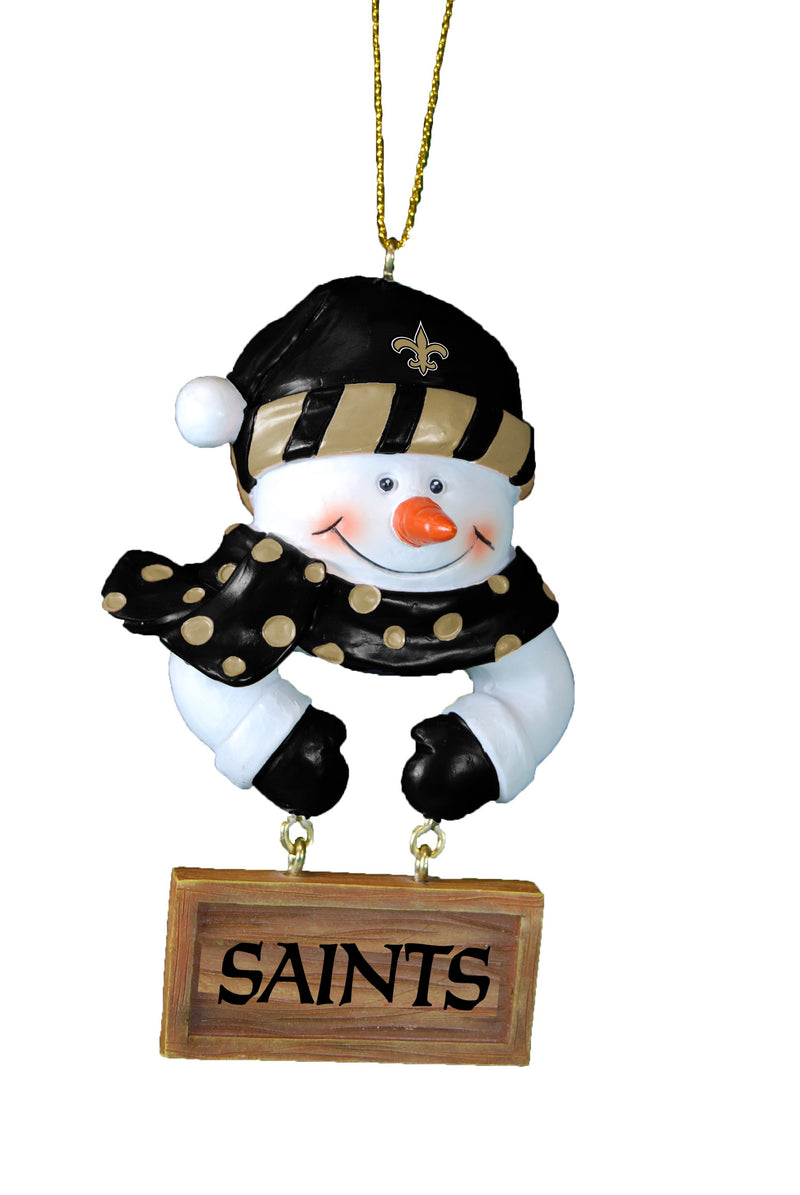 Snowman w/Sign Ornament | New Orleans Saints
New Orleans Saints, NFL, NOS, OldProduct
The Memory Company
