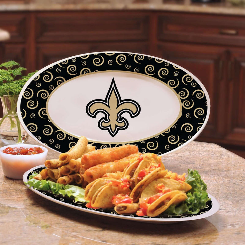 12 Inch Swirl Platter | New Orleans Saints New Orleans Saints, NFL, NOS, OldProduct 687746905853 $25