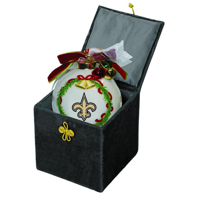 Ceramic Ball Ornament w/Box | New Orleans Saints
CurrentProduct, Holiday_category_All, Holiday_category_Ornaments, New Orleans Saints, NFL, NOS
The Memory Company