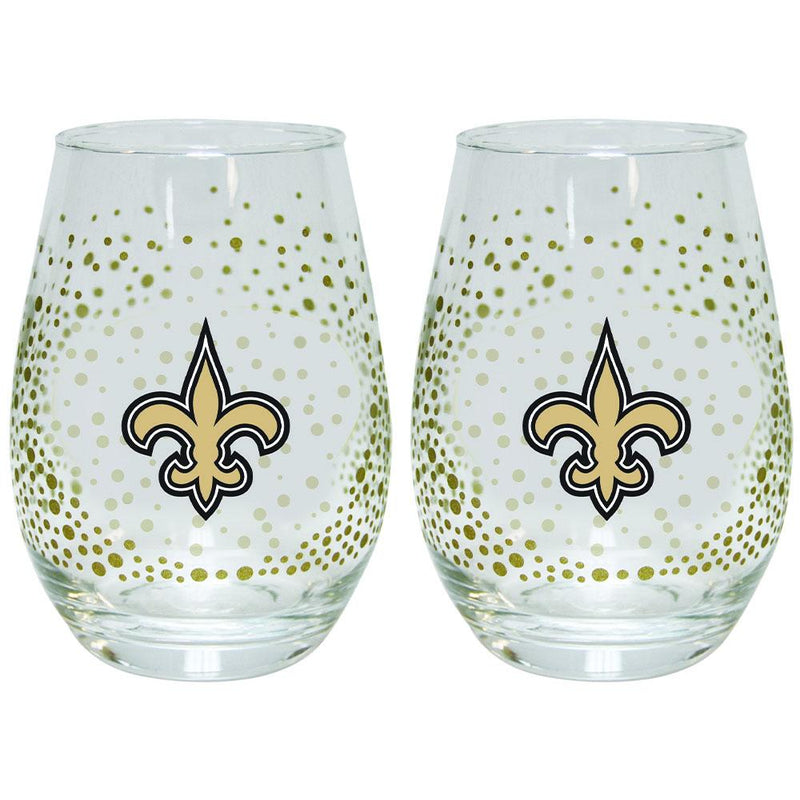 2 Pack Glitter Stemless Wine Tumbler | SAINTS
New Orleans Saints, NFL, NOS, OldProduct
The Memory Company