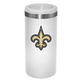 12oz White Slim Can Holder | New Orleans Saints