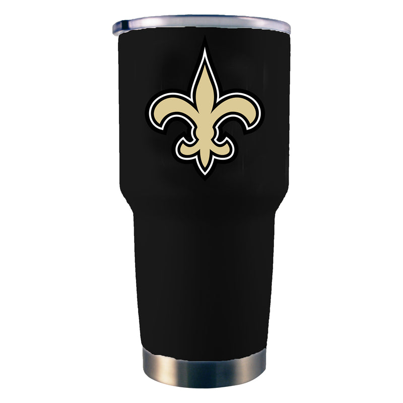 30oz Black Stainless Steel Tumbler | New Orleans Saints
