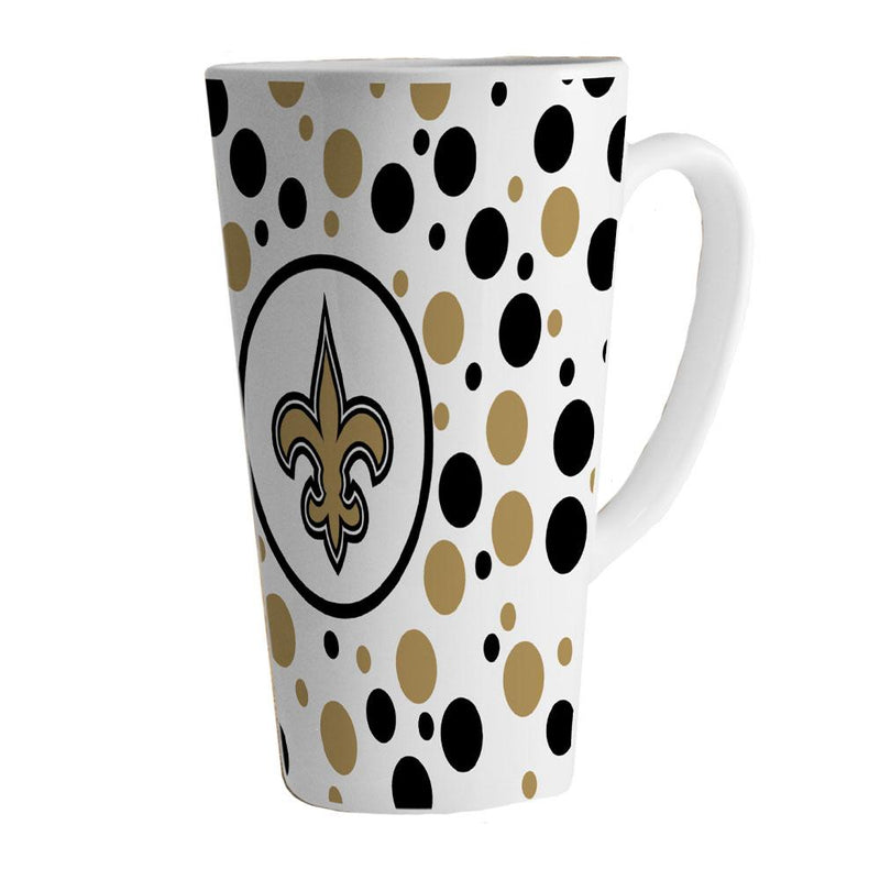 16oz White Polka Dot Latte | New Orleans Saints
New Orleans Saints, NFL, NOS, OldProduct
The Memory Company