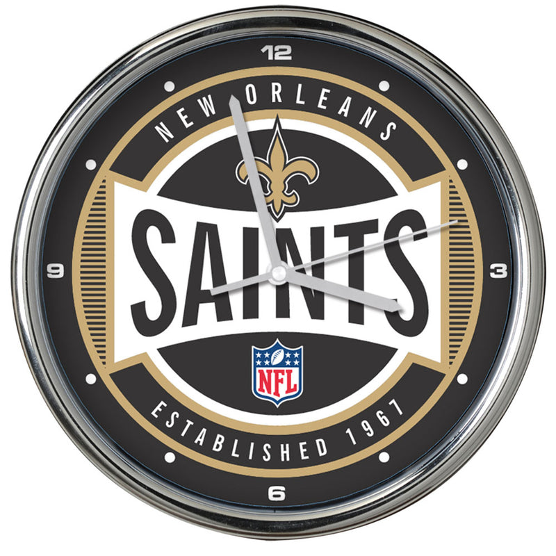 Chrome Clock | New Orleans Saints
New Orleans Saints, NFL, NOS, OldProduct
The Memory Company