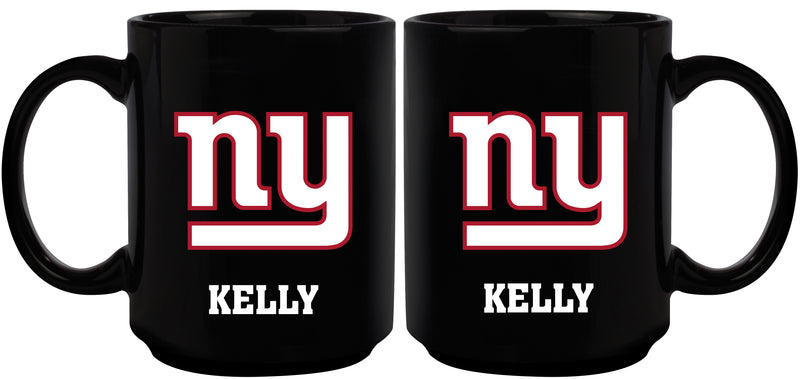 15oz Black Personalized Ceramic Mug | New York Giants CurrentProduct, Drinkware_category_All, Engraved, New York Giants, NFL, NYG, Personalized_Personalized 194207504383 $21.86