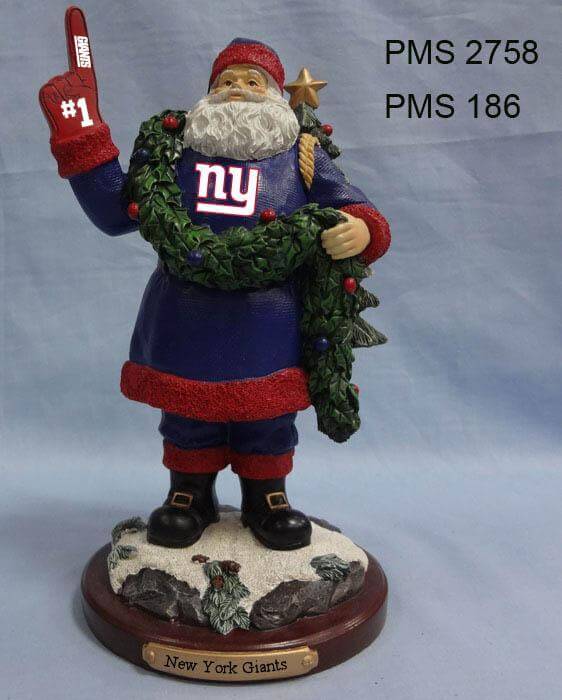 #1 Santa Ornament | New York Giants Holiday_category_All, New York Giants, NFL, NYG, OldProduct 687746215341 $40