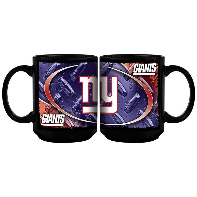 15oz Black Diamond Plate Mug | New York Giants New York Giants, NFL, NYG, OldProduct 687746139883 $13