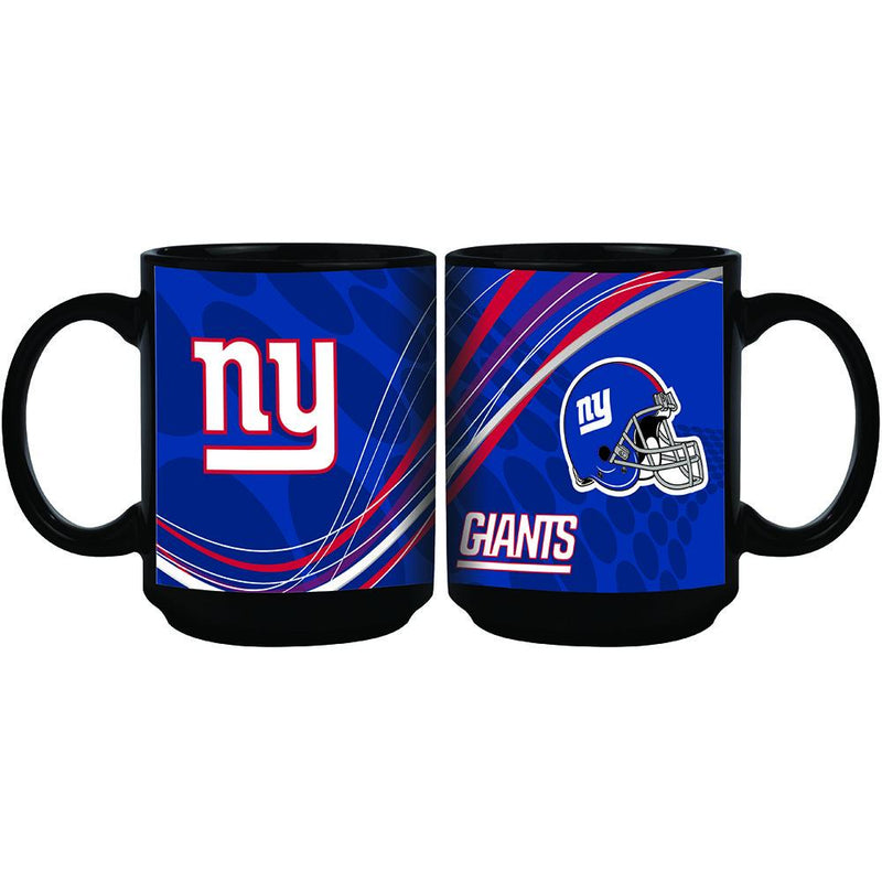 15oz Dynamic Style Black Mug | New York Giants CurrentProduct, Drinkware_category_All, New York Giants, NFL, NYG 888966972612 $15.49