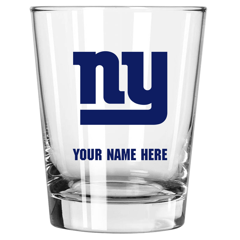 15oz Personalized Stemless Glass | New York Giants