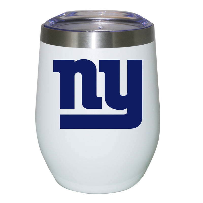 12oz White Stainless Steel Stemless Tumbler | New York Giants CurrentProduct, Drinkware_category_All, New York Giants, NFL, NYG 194207625477 $27.49