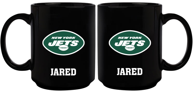 15oz Black Personalized Ceramic Mug | New York Jets CurrentProduct, Drinkware_category_All, Engraved, New York Jets, NFL, NYJ, Personalized_Personalized 194207504420 $21.86