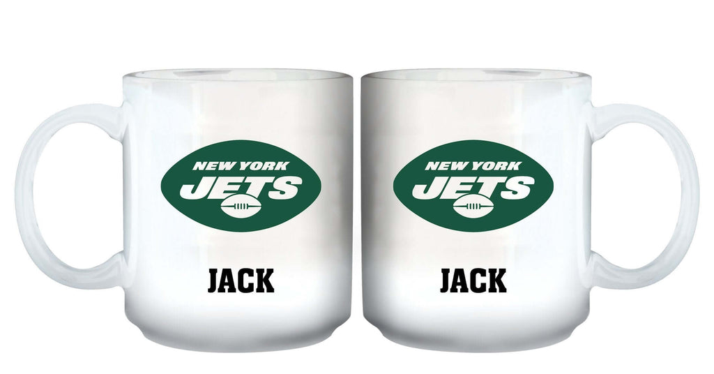 11oz White Personalized Ceramic Mug | New York Jets CurrentProduct, Custom Drinkware, Drinkware_category_All, Gift Ideas, New York Jets, NFL, NYJ, Personalization, Personalized_Personalized 194207442524 $20.11