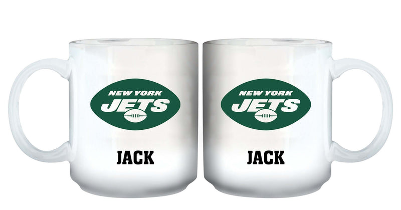 11oz White Personalized Ceramic Mug | New York Jets CurrentProduct, Custom Drinkware, Drinkware_category_All, Gift Ideas, New York Jets, NFL, NYJ, Personalization, Personalized_Personalized 194207442524 $20.11