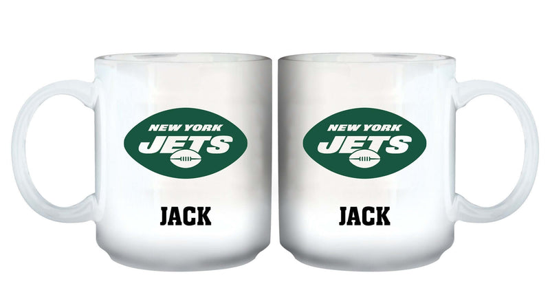 11oz White Personalized Ceramic Mug | New York Jets CurrentProduct, Custom Drinkware, Drinkware_category_All, Gift Ideas, New York Jets, NFL, NYJ, Personalization, Personalized_Personalized 194207442524 $20.11