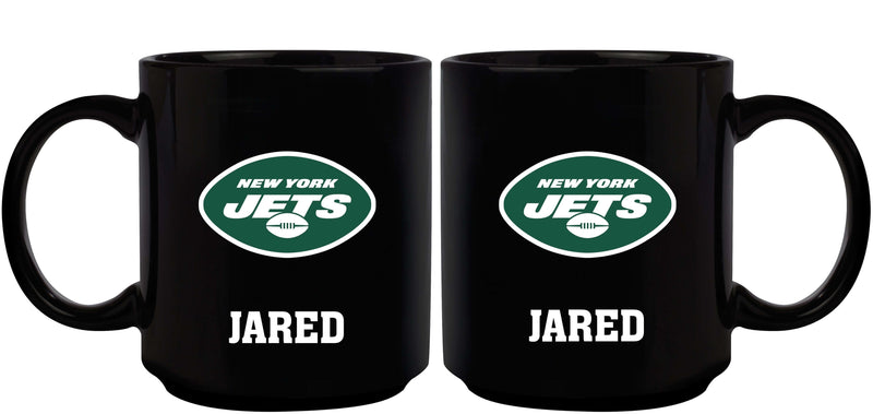 11oz Black Personalized Ceramic Mug | New York Jets CurrentProduct, Custom Drinkware, Drinkware_category_All, Gift Ideas, New York Jets, NFL, NYJ, Personalization, Personalized_Personalized 194207372654 $20.11