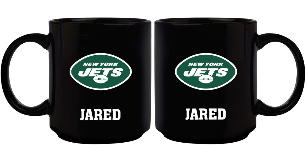 11oz Black Personalized Ceramic Mug | New York Jets CurrentProduct, Custom Drinkware, Drinkware_category_All, Gift Ideas, New York Jets, NFL, NYJ, Personalization, Personalized_Personalized 194207372654 $20.11